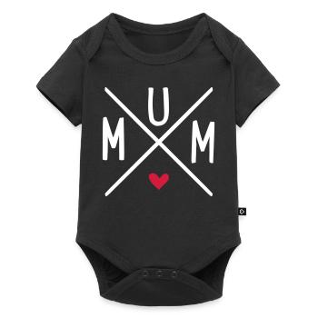 mum - Baby Premium short-sleeve bodysuit - black - Front