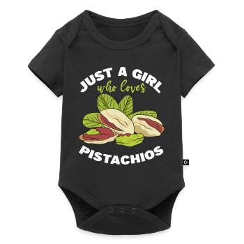 Just A Girl Who Loves Pistachios Funny Pistachio - Baby Premium short-sleeve bodysuit - black - Front