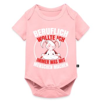 Sensenmann Comedy Tod Schnitter Knochenmann - Baby Premium Kurzarmbody - Rosa - Vorne