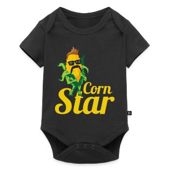 Corn Star Corn Cob Gift for Farmers The Corn - Baby Premium short-sleeve bodysuit - black - Front
