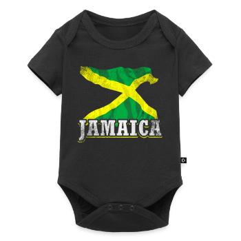 Jamaica Flag - Baby Premium short-sleeve bodysuit - black - Front