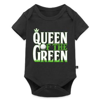 Queen Of The Green - Golf Golfer - Baby Premium short-sleeve bodysuit - black - Front