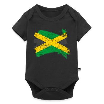Jamaica Flag - Baby Premium short-sleeve bodysuit - black - Front