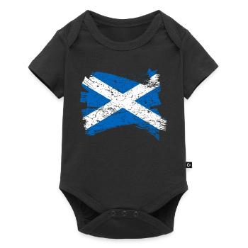 Drapeau de l'Ecosse - Body à manches courtes Premium Bébé - noir - Devant