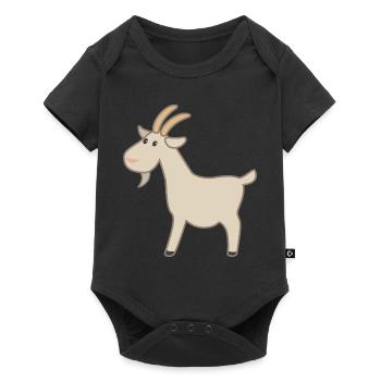 Chèvre - Body à manches courtes Premium Bébé - noir - Devant