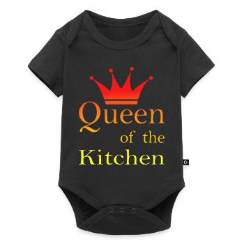 Cuisine cuisine cuisine cuisine Food Kitchen - Body à manches courtes Premium Bébé - noir - Devant