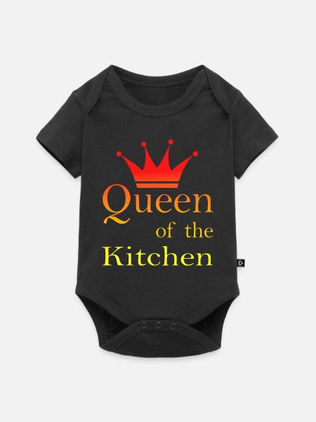 Kochen Koch backen Food Kitchen - Baby Premium Kurzarmbody - Schwarz