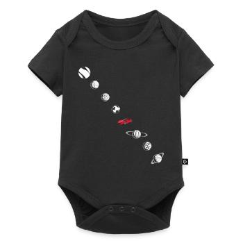 Tesla in Space Solar System SpaceX - Baby Premium short-sleeve bodysuit - black - Front