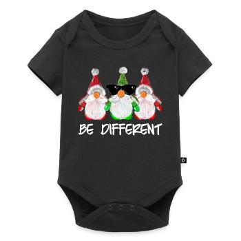Be Different Be Different Elves Christmas - Baby Premium short-sleeve bodysuit - black - Front