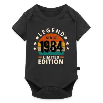 LÉGENDE 1984, MILLÉSIME 1984 - Body à manches courtes Premium Bébé - noir - Devant
