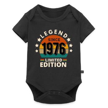 LEGEND 1976, VINTAGE 1976 - Baby Premium short-sleeve bodysuit - black - Front