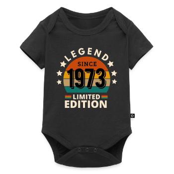 LÉGENDE 1973, MILLÉSIME 1973 - Body à manches courtes Premium Bébé - noir - Devant