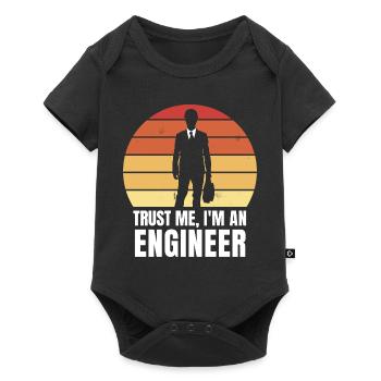 Trust me, I'm an engineer - Baby Premium short-sleeve bodysuit - black - Front