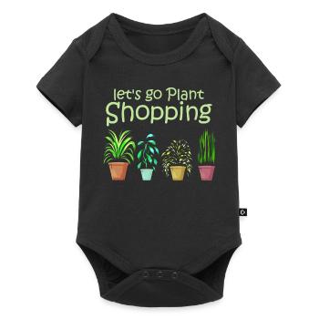 Let's go buy plants - Plant Lover - Baby Premium short-sleeve bodysuit - black - Front