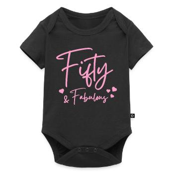 Fifty fabulous - Baby Premium short-sleeve bodysuit - black - Front