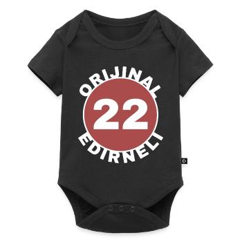 Edirne - Baby Premium short-sleeve bodysuit - black - Front