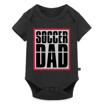 Cool Soccer Dad Logo - Baby Premium Kurzarmbody - Schwarz - Vorne