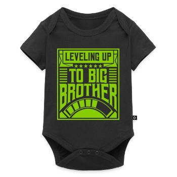Leveling up big brother - Baby Premium short-sleeve bodysuit - black - Front