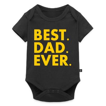 Best dad ever - Body à manches courtes Premium Bébé - noir - Devant