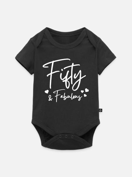 Fünfzig fabelhaft - Baby Premium Kurzarmbody - Schwarz