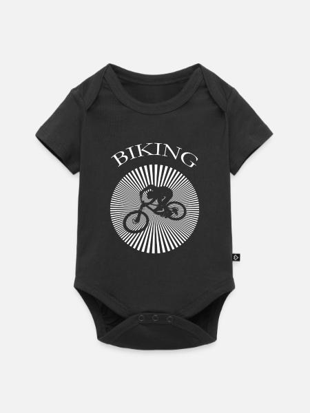 biking - Baby Premium Kurzarmbody - Schwarz