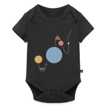 Artist T-shirt - abstract art - Baby Premium short-sleeve bodysuit - black - Front