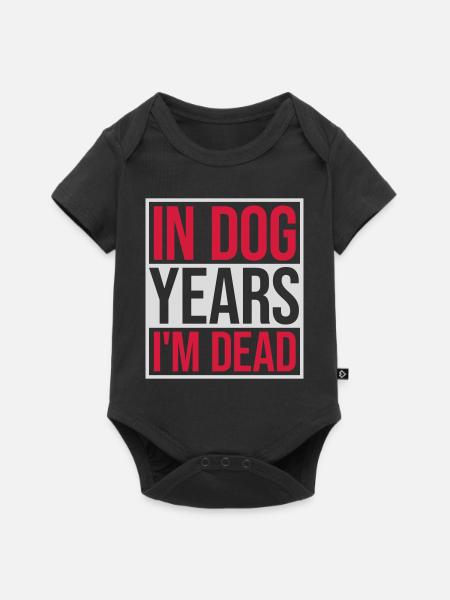 in dog years Dead - Baby Premium Kurzarmbody - Schwarz