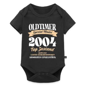 Oldtimer Spezial Model Gepflegt Top Jahrgang 2004 - Baby Premium Kurzarmbody - Schwarz - Vorne