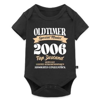 Oldtimer Spezial Model Gepflegt Top Jahrgang 2006 - Baby Premium Kurzarmbody - Schwarz - Vorne