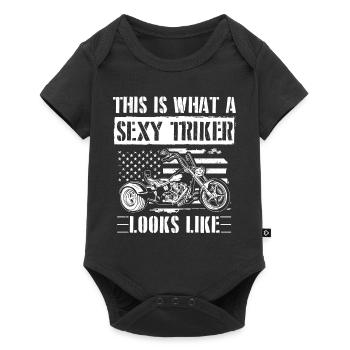 Trikes dictons | Trike Triker Biker Idées cadeaux - Body à manches courtes Premium Bébé - noir - Devant