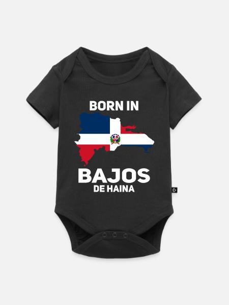 Dominikanische Republik - Baby Premium Kurzarmbody - Schwarz