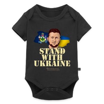 Maine Ukraine - Body à manches courtes Premium Bébé - noir - Devant