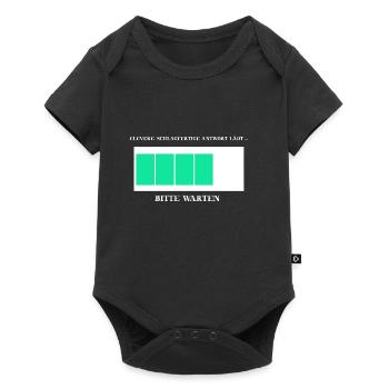 Clevere schlagfertige Antwort witzig Geschenkidee - Baby Premium Kurzarmbody - Schwarz - Vorne