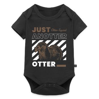 Anotter Otter Ironic Cute Sea Otter Wild Animal - Baby Premium short-sleeve bodysuit - black - Front