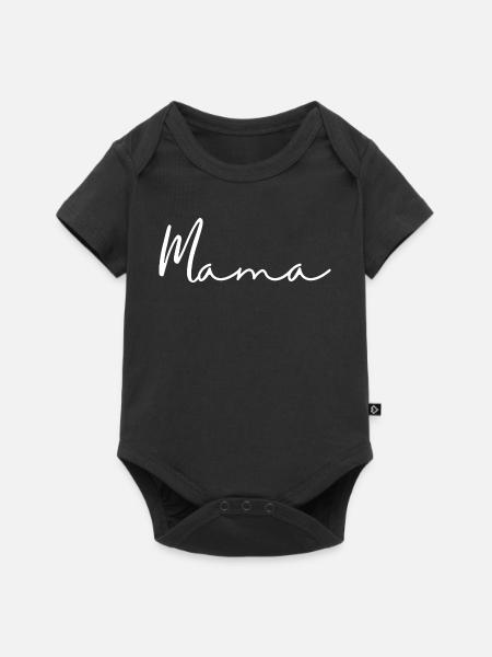 Mamma - Baby Premium Kurzarmbody - Schwarz