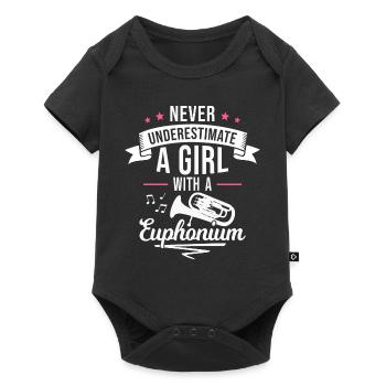 Euphonium Girls Orchestra Musicians - Baby Premium short-sleeve bodysuit - black - Front