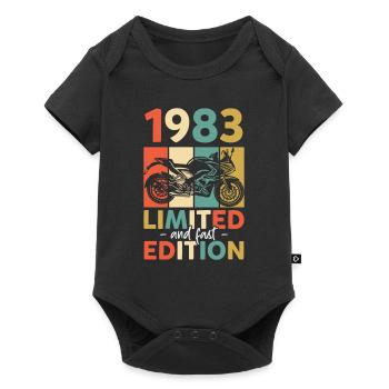 1983 - Edition limitée et rapide - Body à manches courtes Premium Bébé - noir - Devant