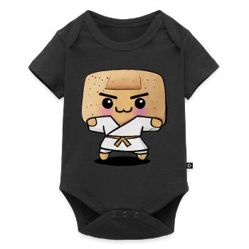 Karate Toast - Baby Premium short-sleeve bodysuit - black - Front