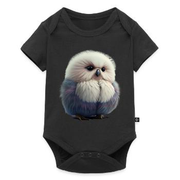 Chouette poussin Chemise pour les amoureux des oiseaux - Body à manches courtes Premium Bébé - noir - Devant