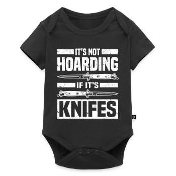 Collecting knives - Baby Premium short-sleeve bodysuit - black - Front