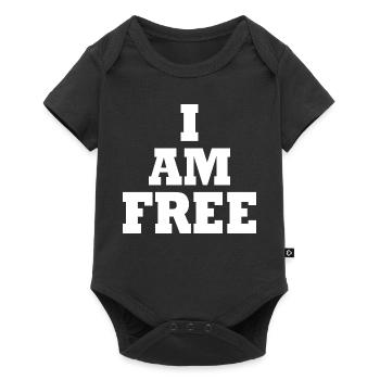 I am free - Body à manches courtes Premium Bébé - noir - Devant