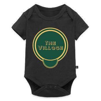 Retro - Baby Premium Kurzarmbody - Schwarz - Vorne