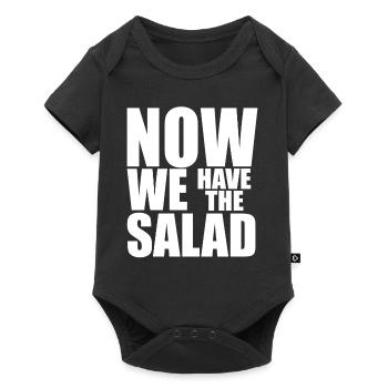 NOW WE HAVE THE SALAD - Baby Premium Kurzarmbody - Schwarz - Vorne