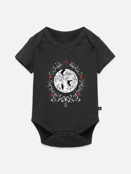 Gotischer Raum - Baby Premium Kurzarmbody - Schwarz