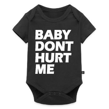 Baby dont hurt me - Body à manches courtes Premium Bébé - noir - Devant