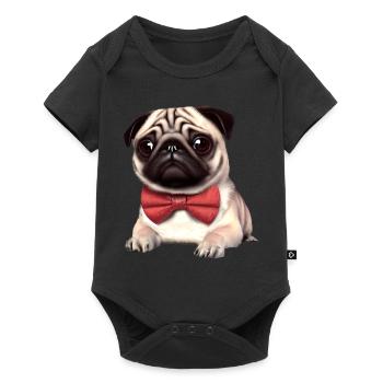 Chiens Propriétaires de chiens Propriétaires de chiens Bulldog Propriétaires de chiens - Body à manches courtes Premium Bébé - noir - Devant