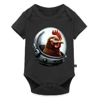 Astronaut Chicken Astronaut Chicken - Baby Premium short-sleeve bodysuit - black - Front