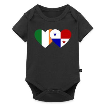 Irlande Drapeau du Panama - Body à manches courtes Premium Bébé - noir - Devant
