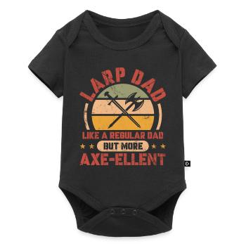 Larp Dad like a regular Dad But more Axe-ellent - Baby Premium short-sleeve bodysuit - black - Front