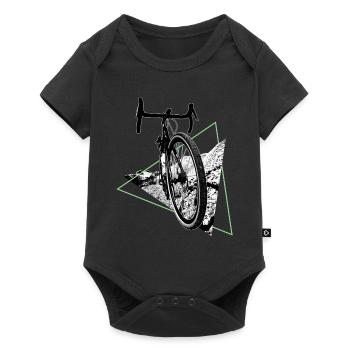 Gravel, VTT, passion vélo, cycliste - Body à manches courtes Premium Bébé - noir - Devant